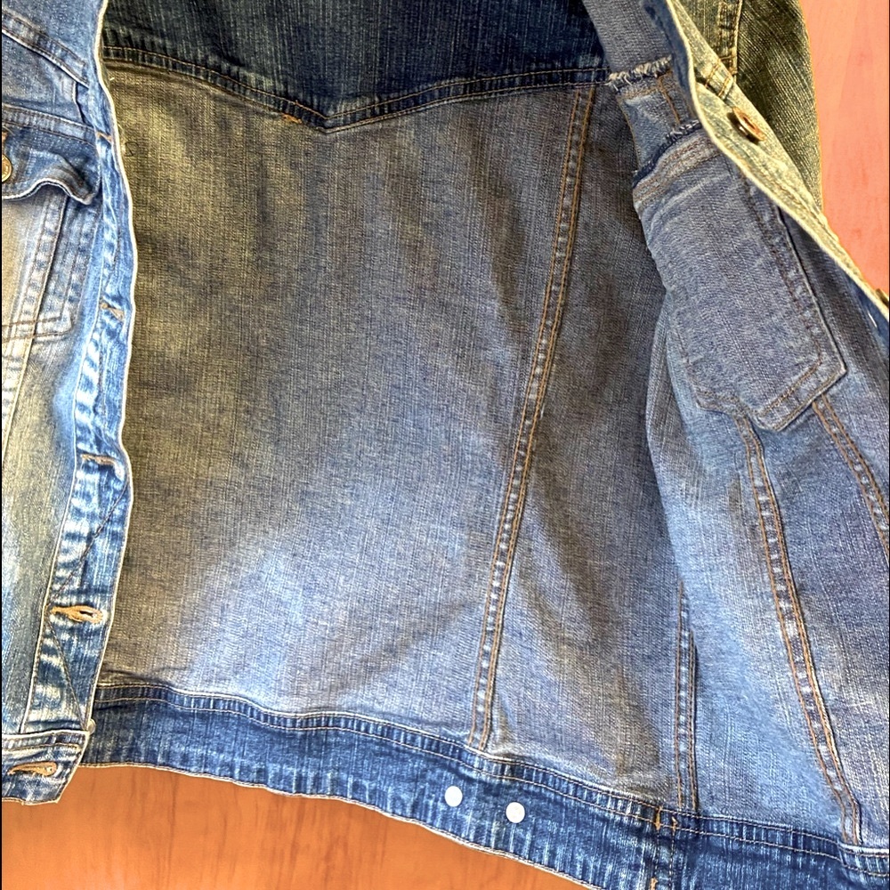 1998 HYDRAULIC STRETCHY DENIM JACKET~TRULY VINTAGE FROM MY PERSONAL COLLECTION~M - Picture 6 of 10